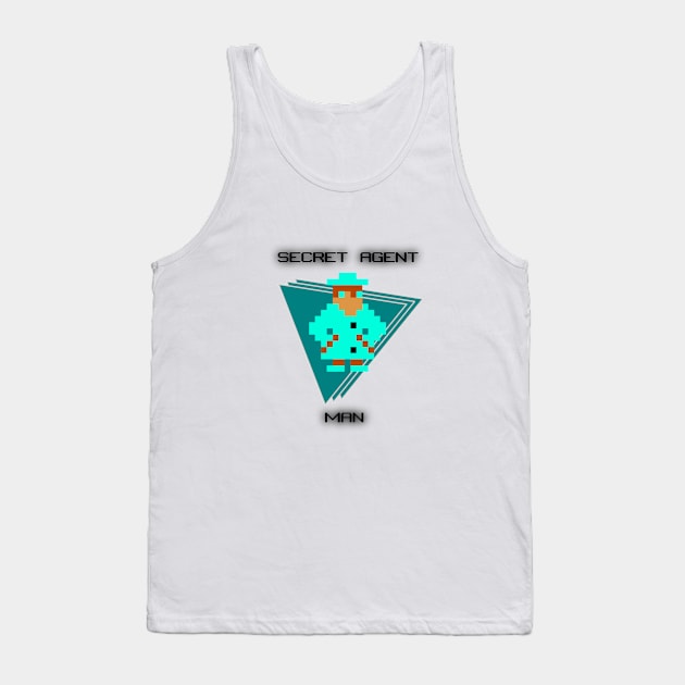 Secret Agent Man Tank Top by arcadeheroes